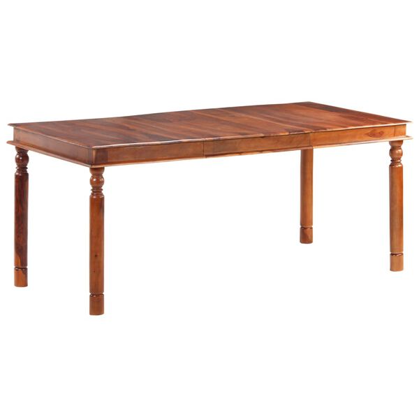 vidaXL Tavolo da Pranzo 180x90x76 cm in Legno Massello