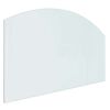 vidaXL Piastra in vetro per camino Trasparente 100 x 60 cm Vetro