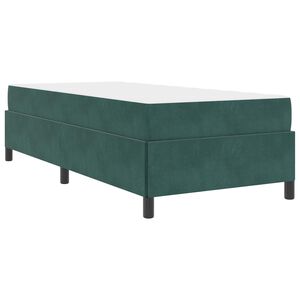 vidaXL Struttura del letto Verde Scuro 90 x 190 cm Tessuto