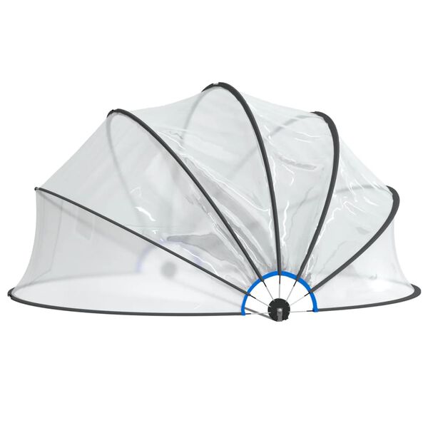 vidaXL Cupola per Piscina Rotonda 406x203 cm PVC