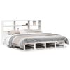 vidaXL Letto Libreria senza Materasso Bianco 180x200 cm Legno Massello
