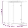 vidaXL Supporti Altoparlanti 2 pz Grigio 30x30x40 cm Legno Multistrato