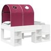 vidaXL Letto con Tunnel 4 pcs Bianco e Rosso Legno ingegnerizzato