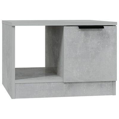 vidaXL Tavolino da Salotto Grigio Cemento 50x50x36cm Legno Multistrato