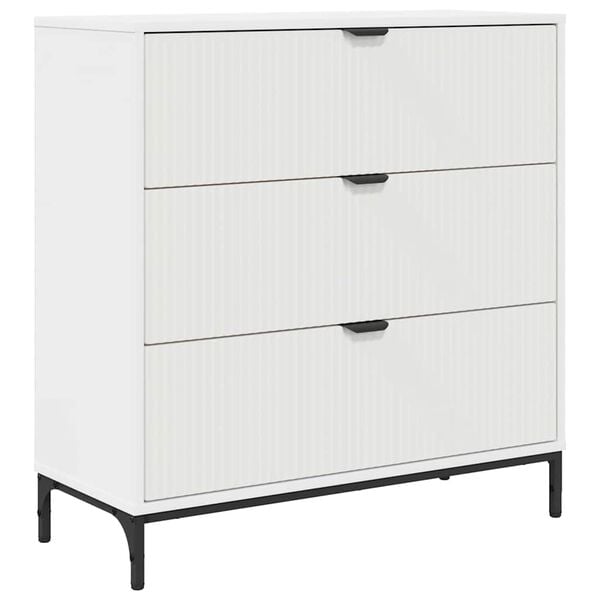 vidaXL Credenza Bianco 79,5 x 33 x 82 cm Legno multistrato