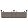 vidaXL Testata appesa Grigio 170 x 55 x 5 cm PU Antico