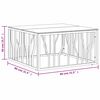 vidaXL Tavolino da Salotto Oro 80x80x40 cm in Acciaio Inox e Vetro
