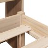 vidaXL Letto Libreria senza Materasso 160x200 cm in Legno di Pino