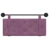 vidaXL Testata appesa Montaggio a parete Viola 110 x 55 x 5 cm Velluto
