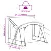 vidaXL Tenda per Caravan Grigio e arancione 410 x 275 x 245 cm