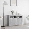 vidaXL Credenza Grigio Sonoma 116 x 30 x 75 cm Legno multistrato