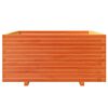 vidaXL Fioriera Giardino Marrone Cera 100x100x49,5 Legno Massello Pino