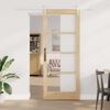 vidaXL Porta scorrevole Naturale 86 x 211 cm