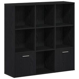 vidaXL Libreria Rovere Nero 98x29x97,5 cm Legno Multistrato