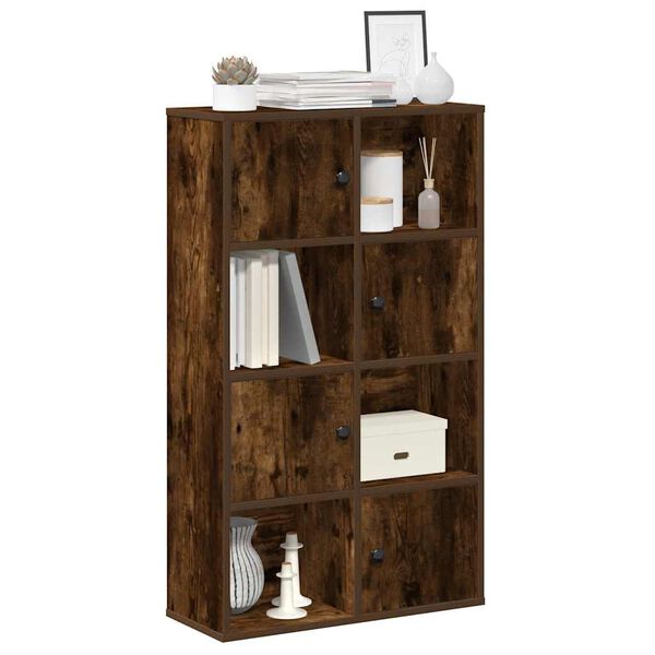vidaXL Libreria Rovere Fumo 60x24x101,5 cm in Legno Multistrato