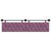 vidaXL Testata appesa Montaggio a parete Viola 210 x 55 x 7 cm Velluto