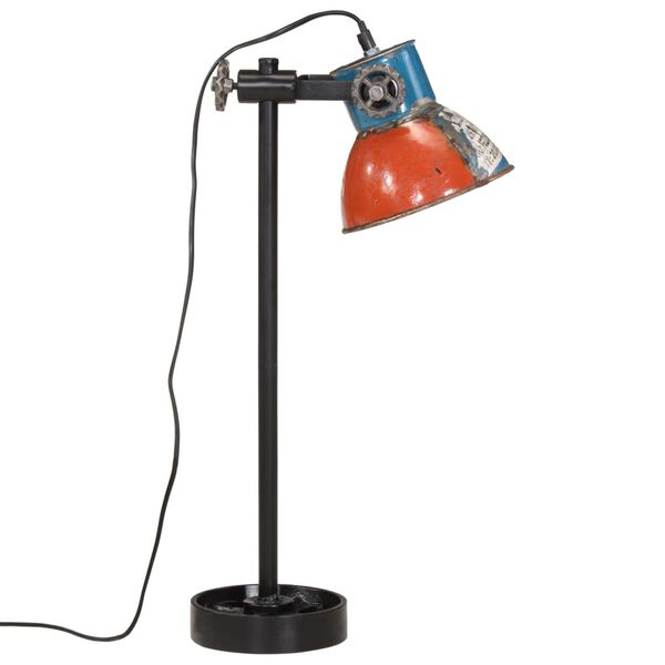 vidaXL Lampada da Scrivania 25 W Multicolore 15x15x55 cm E27