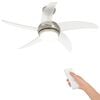 vidaXL Ventilatore da soffitto con luce e telecomando &Oslash; 110 cm