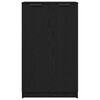 vidaXL Mobile per scarpe con lo scaffale Rovere Nero 59 x 35 x 100 cm