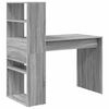 vidaXL Scrivania Grigio Sonoma 113 x 54 x 120 cm Legno multistrato
