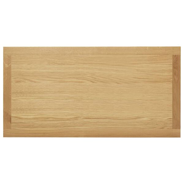 vidaXL Tavolino da Salotto 110x55x40 cm in Legno Massello di Rovere