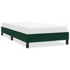 vidaXL Giroletto senza Materasso Verde Scuro 100x210 cm in Velluto