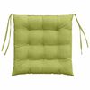 vidaXL Cuscini per Seduta 2 pcs Verde chiaro 40 x 40 x 6 cm Tessuto