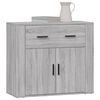 vidaXL Credenza Grigio Sonoma 80x33x70 cm in Legno Multistrato