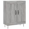 vidaXL Credenza Grigio Sonoma 69,5x34x180 cm in Legno Multistrato