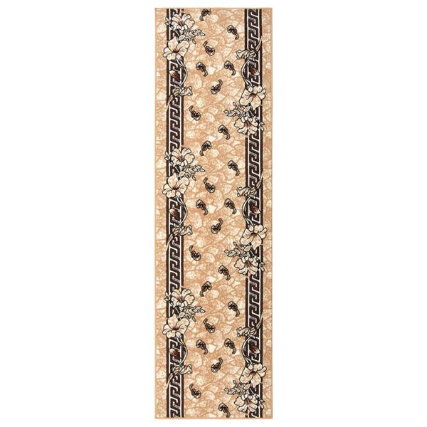 vidaXL Tappeto Lungo in BCF Beige 100x400 cm