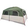 vidaXL Tenda Familiare Cabina per 8 Persone Verde Impermeabile