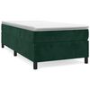 vidaXL Struttura Letto a Rete a Molle Verde Scuro 90x200 cm in Velluto