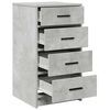 vidaXL Credenza Grigio cemento 40 x 41 x 75 cm Legno multistrato