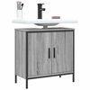 vidaXL Mobile Lavabo Bagno Grigio Sonoma 60x30x60 cm Legno Multistrato