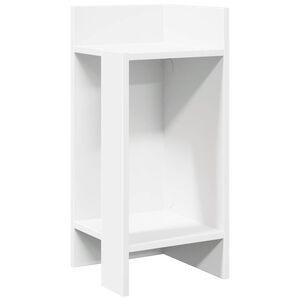 vidaXL Tavolino Laterale con Ripiano Bianco 25,5x27x60 cm