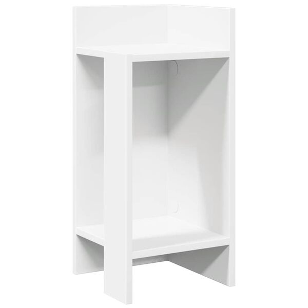 vidaXL Tavolino Laterale con Ripiano Bianco 25,5x27x60 cm