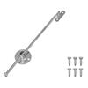 vidaXL Cerniera a barra di trascinamento 12 pz Argento 190 mm Metallo