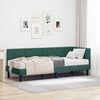 vidaXL Cornice del letto ad angolo Verde scuro 80 x 200 cm Velluto