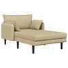 vidaXL Chaise longue oversize Grigio Verde Tessuto in velluto a coste