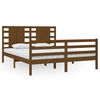 vidaXL Giroletto senza Materasso Ambrato 160x200 cm in Legno di Pino