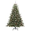 vidaXL Albero di Natale artificiale con 300 LED Verde 180 cm