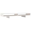 vidaXL Supporto per Monitor Bianco 100x27x14 cm Legno Massello di Pino