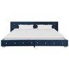 vidaXL Letto con Materasso Memory Foam Blu Velluto 180x200 cm