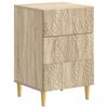 vidaXL Comodino Rovere Sonoma 43 x 39,5 x 66,5 cm Legno ingegnerizzato