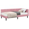 vidaXL Struttura Letto Angolare con Materasso 2 pcs Grigio Velluto