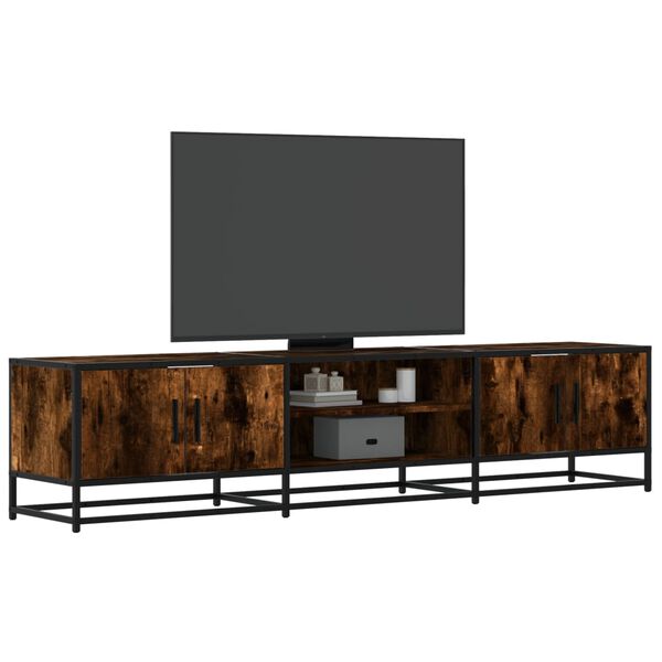 vidaXL Mobile Porta TV Rovere Fumo 180x35x41 cm in Truciolato