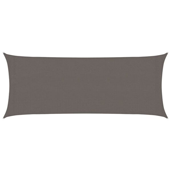 vidaXL Vela Parasole 160 g/m² Antracite 2x4,5 m in HDPE