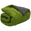 vidaXL Duvet Invernale Verde e Antracite 140 x 200 cm Microfibra
