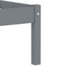 vidaXL Giroletto senza Materasso Grigio 100x200 cm in Legno di Pino