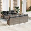 vidaXL Set Divano da Giardino con cuscino 8 pcs Grigio polyrattan